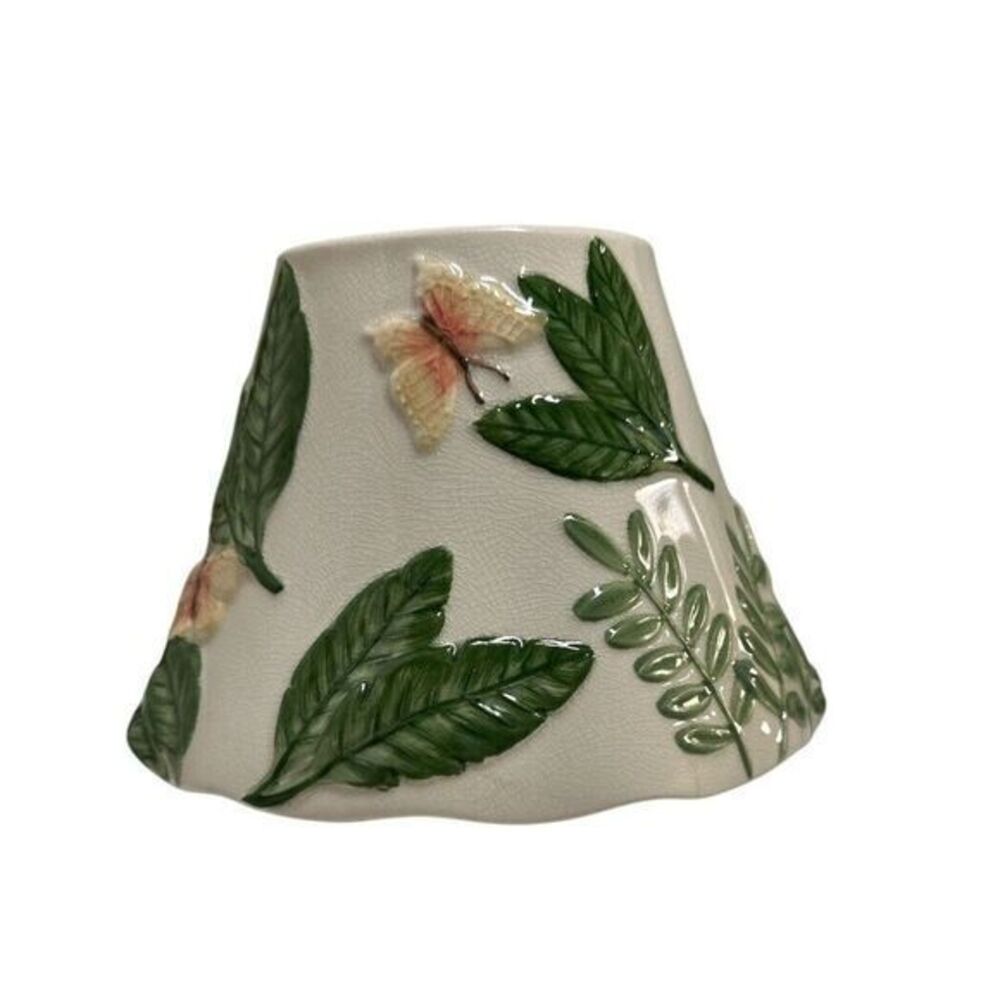 Yankee Candle Island Butterfly Plant Large Shade ‎ Vintage Candle Cover